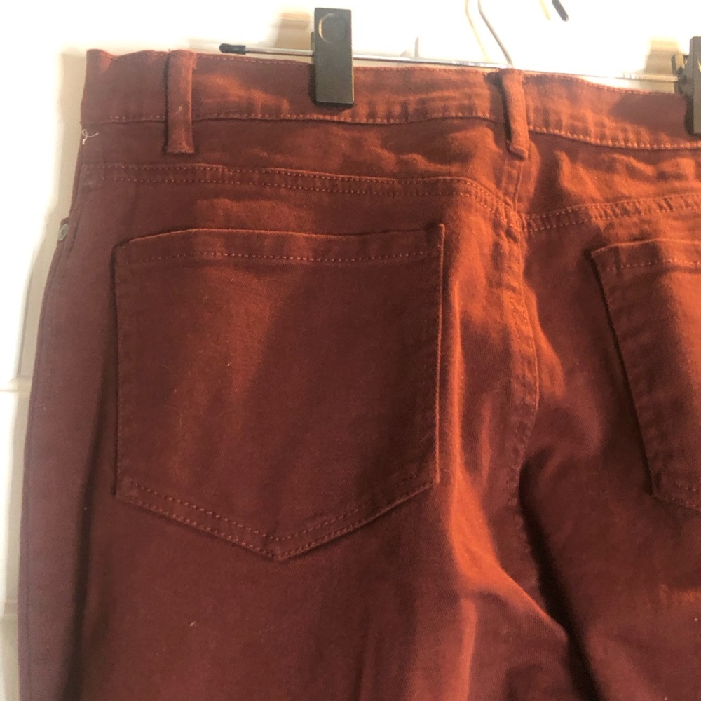 Gloria Vanderbilt Women's Red Brick Straight Leg Pants - Picture 6 of 8